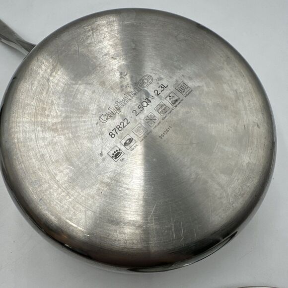 Calphalon 87822 2.5 QT 2.3 L Stainless Steel Long Handle Saucepan Pot With Lid - Picture 6 of 7